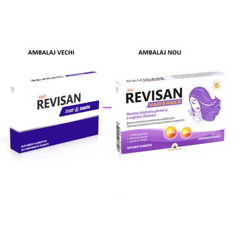 Păr, piele și unghii - REVISAN HAIR&NAILS 30CPR