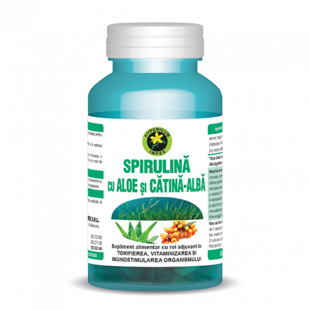 Antioxidanți - SPIRULINA+ALOE+CATINA 60CPS