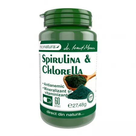 SPIRULINA&CHLORELLA 60CPS