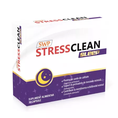 Somn și Stres - Stressclean Sleep, 30 capsule