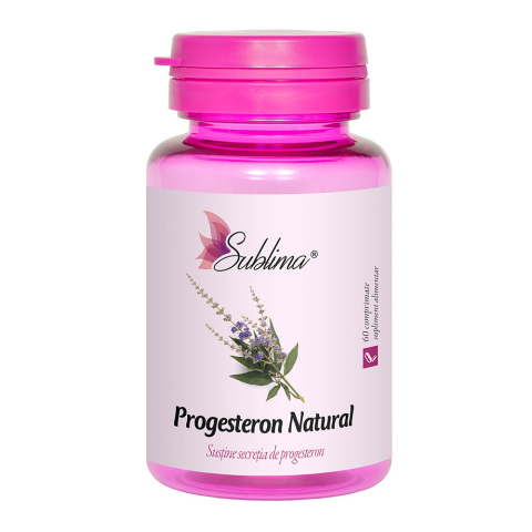 Echilibru hormonal femei - SUBLIMA PROGESTERON NATURAL 60CPR