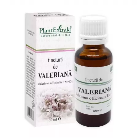 Extracte naturale și Plante medicinale - TINCTURA VALERIANA TM 30ML