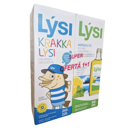 Copii si Dezvoltare - ULEI FICAT COD COPII 240ML+U.FICAT COD MENTA& LAM.240ML PCH