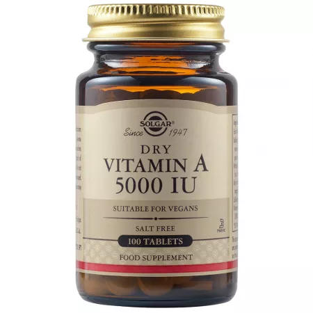 Suplimente Alimentare - VITAMINA  A 5000IU 100CPR