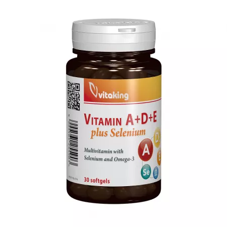 Vitamina A - VITAMINA A+D+E CU SELENIU&OMEGA3 30CPS GELATINOASE