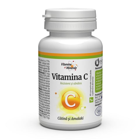 Imunitate - VITAMINA C DIN CATINA SI AMALAKI 60CPR MASTICABILE