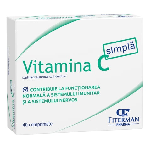 Imunitate - VITAMINA C SIMPLA 180MG 40CPR