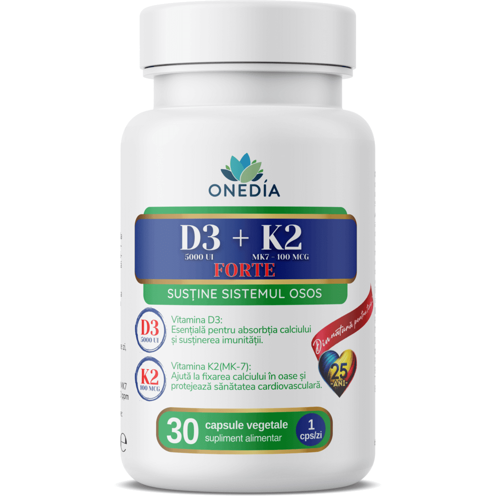 Imunitate - VITAMINA D3+K2 FORTE 30CPS VEGETALE – ONEDIA