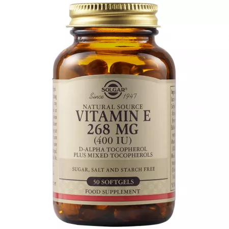 Suplimente Alimentare - VITAMINA E 268MG (400IU) 50CPS MOI