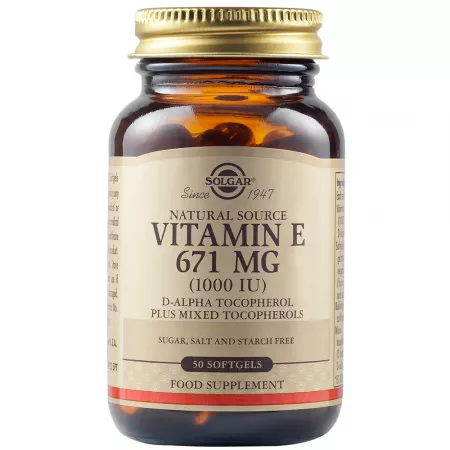 Vitamine și Minerale - VITAMINA E 671MG 50CPS MOI