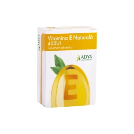 Vitamine și Minerale - VITAMINA E NATURALA 400UI 30CPS GELATINOASE MOI