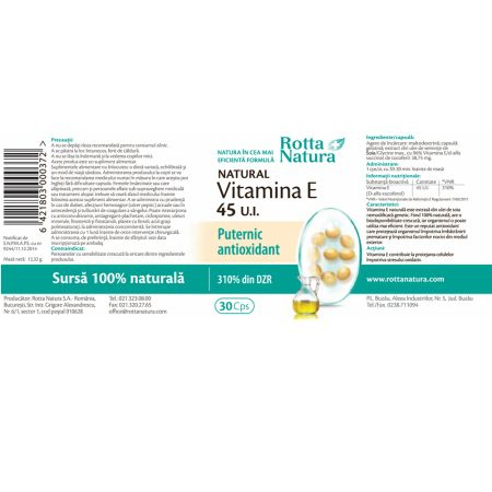 VITAMINA E  NATURALA  45UI 30CPS [1]