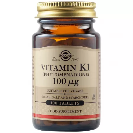 Suplimente Alimentare - VITAMINA K1 100MCG 100CPR