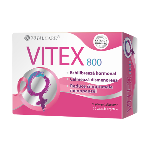 Echilibru hormonal femei - VITEX 800MG 30CPS VEGETALE