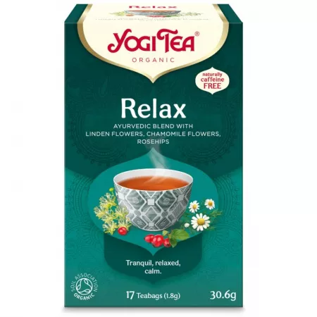 Ceaiuri pentru Stres și Anxietate - YOGI ORGANIC CEAI ECO CALMANT (RELAX)17DZ