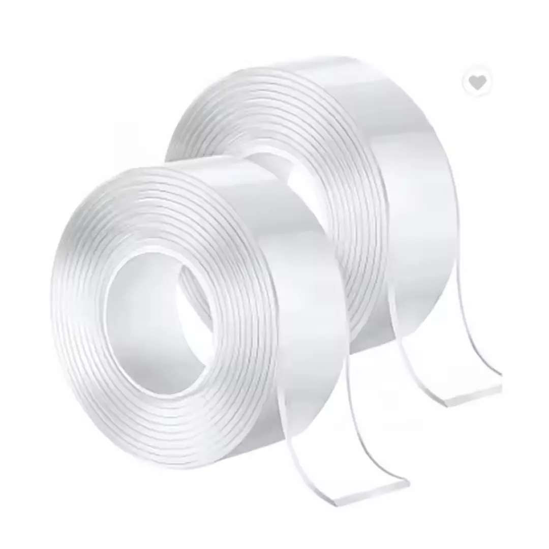 Bandă Dublu Adezivă Transparentă Nanogel – Reutilizabilă, Lavabilă, Fără Urme, Lățime 3cm, Lungime 3m [2]