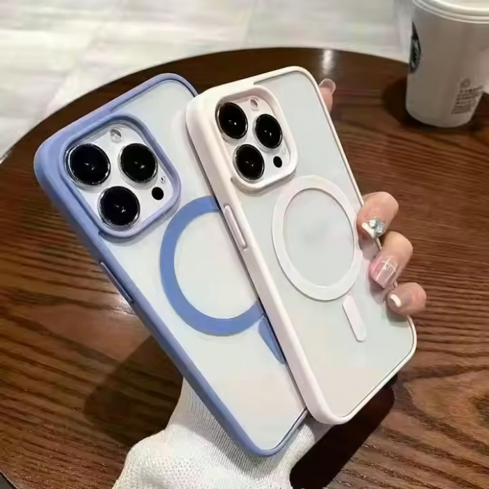 Husă transparentă iPhone 12 Pro Max, compatibilă MagSafe, protecție completă, design slim [2]