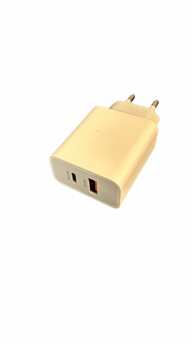 Încărcător priză X-Start, 30W, QC 3.0 + PD, USB Type-C, alb, fast charge universal [3]