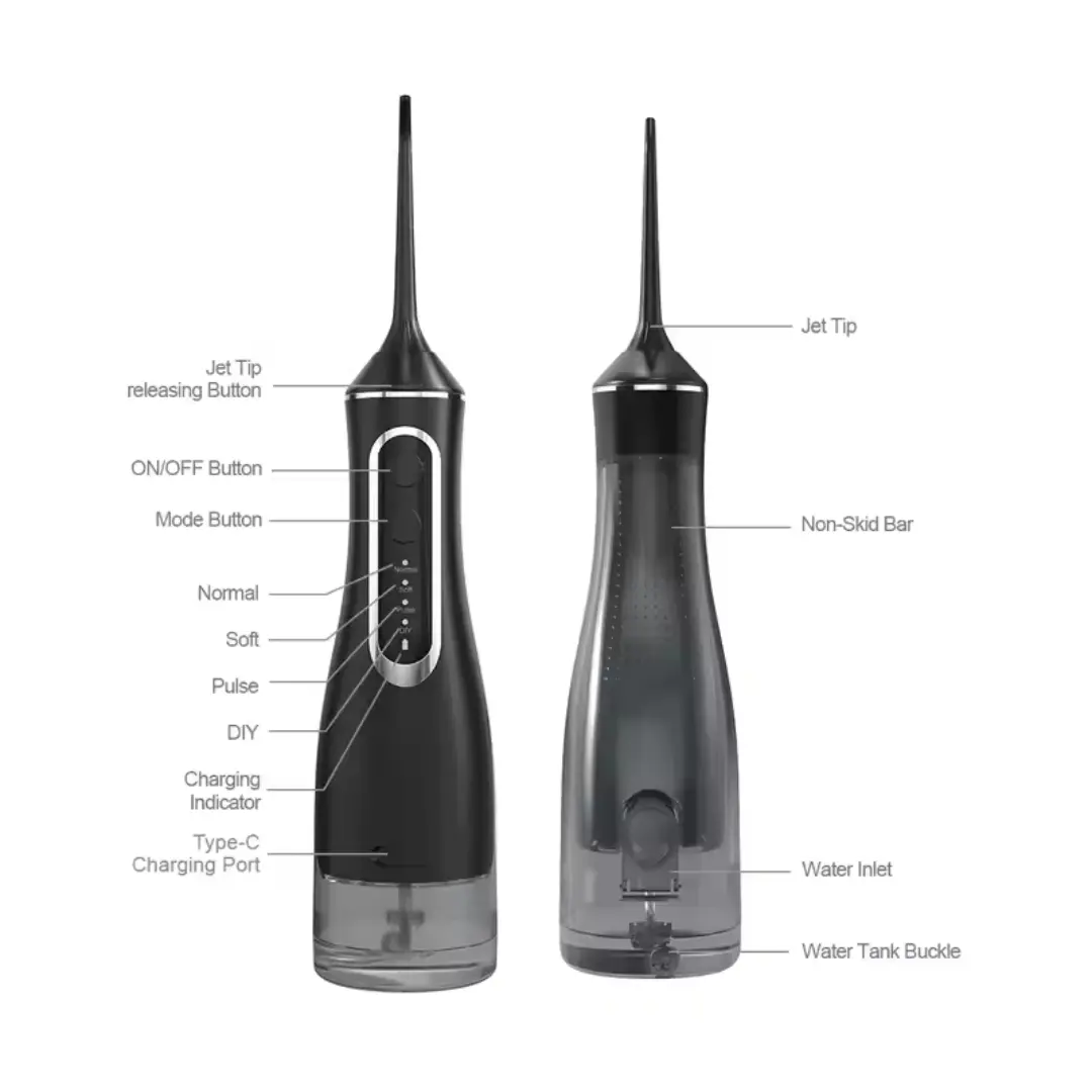 Irigator bucal portabil Water Flosser BV-612, duș oral reîncărcabil, 4 capete, pentru igienă dentară zilnică [3]