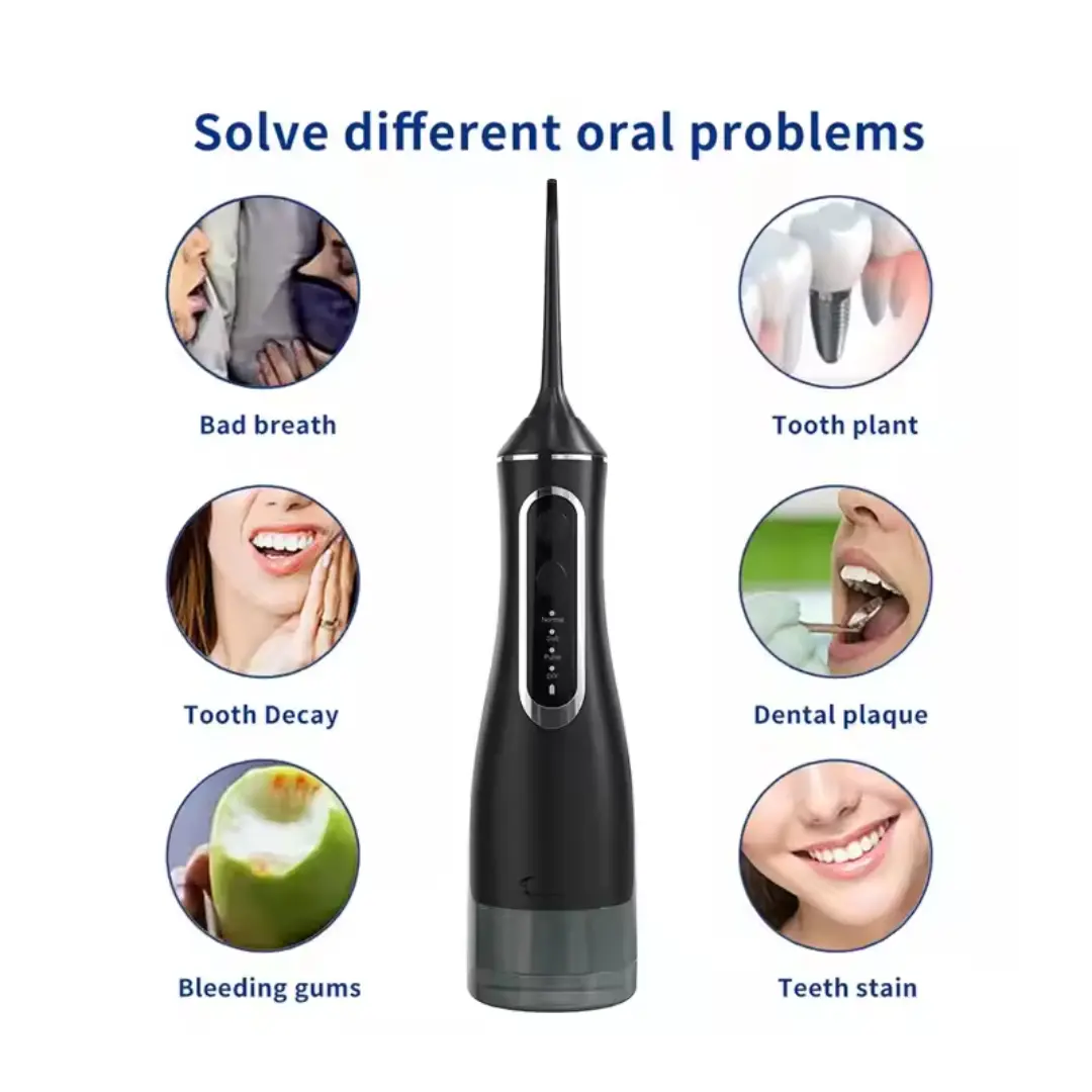 Irigator bucal portabil Water Flosser BV-612, duș oral reîncărcabil, 4 capete, pentru igienă dentară zilnică [4]