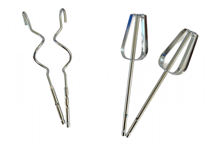 Mixer de mana HM1521 150W, 5 viteze + Turbo, teluri si carlige din inox, rosu [2]