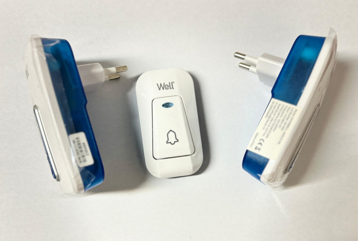 Sonerie Wireless cu 2 Receptoare Well – 150m Rază, 45 Melodii, Montaj Rapid fără Fire [2]