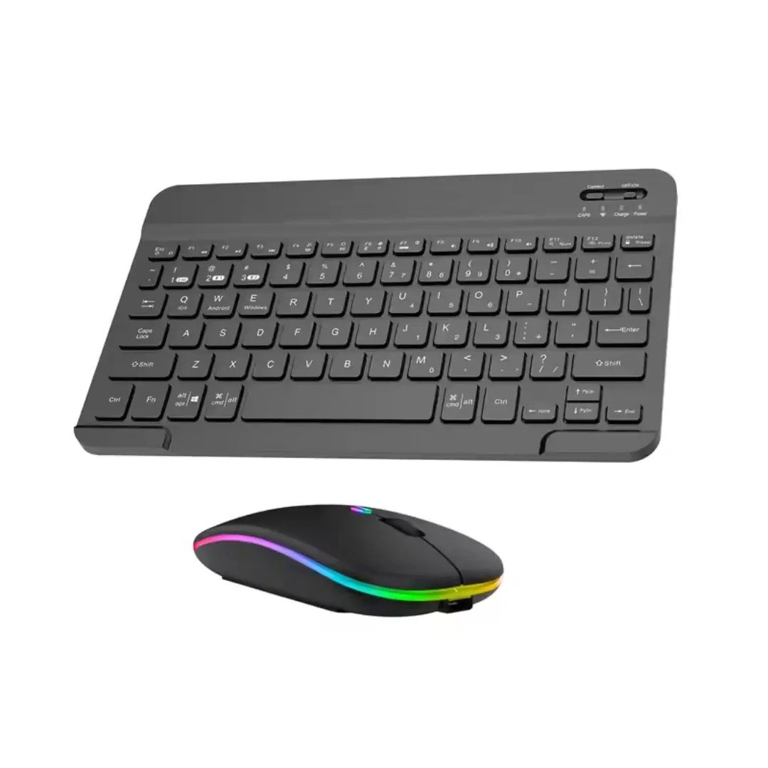 Tastaturi - Set Tastatură și Mouse Wireless – 2.4GHz, Design Ergonomic, Conectare USB, Baterii Incluse, Negru