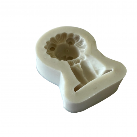 Set forme din silicon pentru tort și prăjituri, modele animale: leu, iepure, panda, urs, elefant [4]