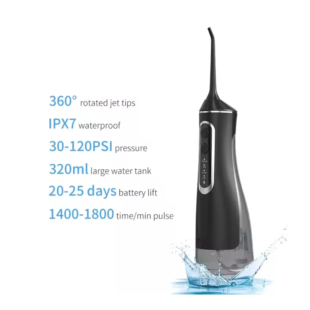 Irigator bucal portabil Water Flosser BV-612, duș oral reîncărcabil, 4 capete, pentru igienă dentară zilnică [1]
