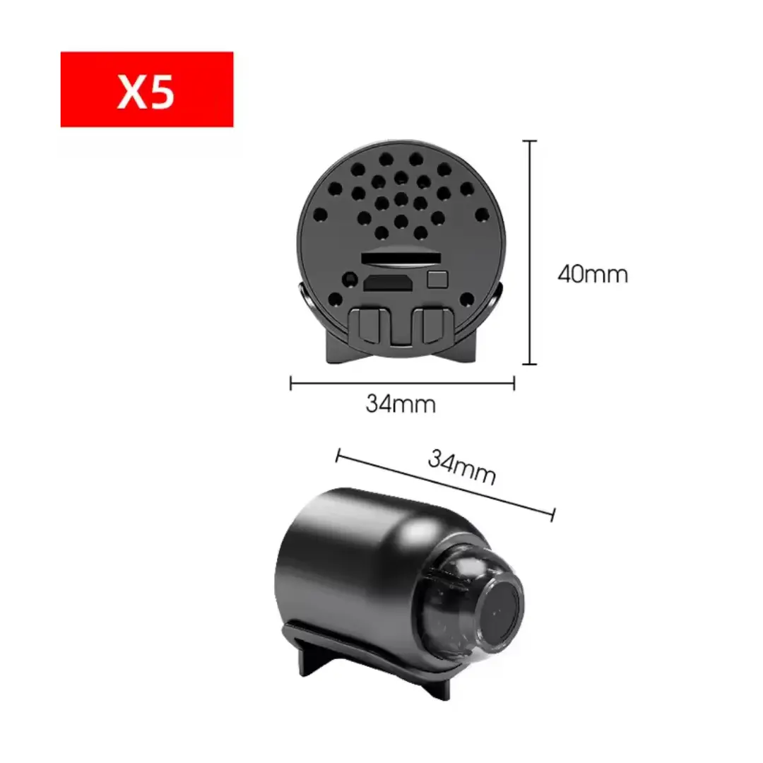 Mini Cameră Video Spion HD – Micro Cameră cu Senzor Mișcare, Night Vision, Înregistrare Audio-Video, USB Reîncărcabilă [3]