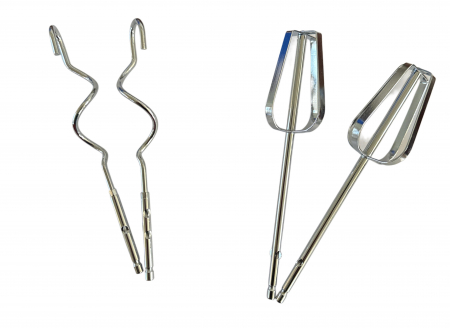 Mixer de mana HM1521 150W, 5 viteze + Turbo, teluri si carlige din inox, rosu [1]