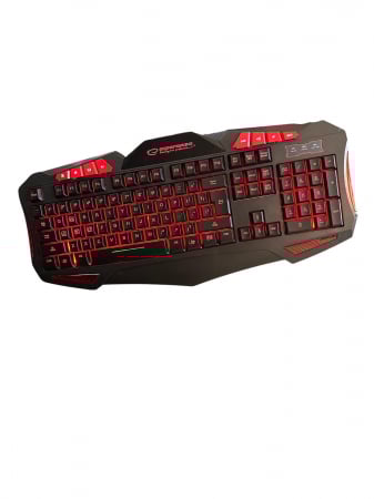 Tastaturi - Set Tastatură și Mouse Gaming Iluminat Esperanza Shelter – LED RGB, Design Ergonomic pentru PC