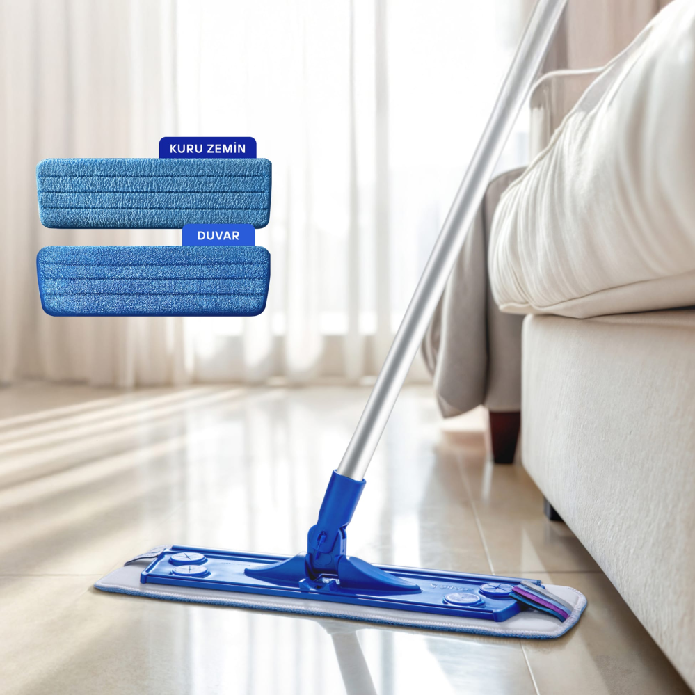 Silva Set 2-in-1 mop - pentru podele (uscat) si pereti [1]