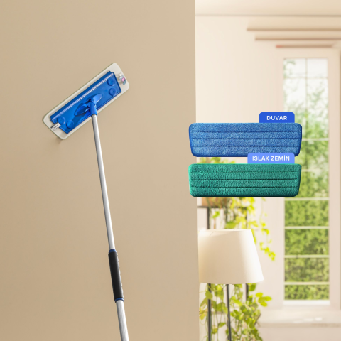 Curatenie Generala - Silva Set 2-in-1 mop - pentru podele (umed) si pereti