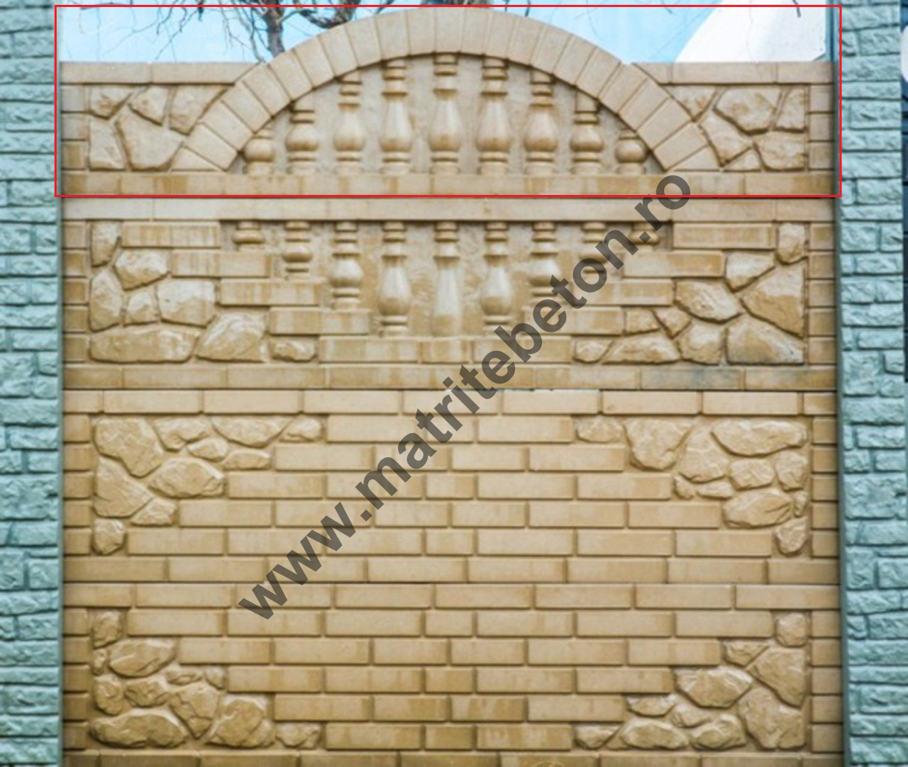Matrita pentru arcada din beton model PIATRA DE RAU [2]