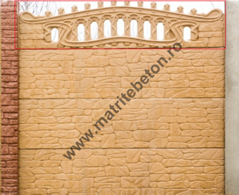 MATRITE ARCADE - Matrita pentru arcada din beton model FORT PERFORATA