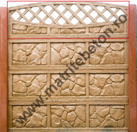 MATRITE ARCADE - Matrita pentru arcada din beton model MOZAIC + SCANDURA PERFORATA