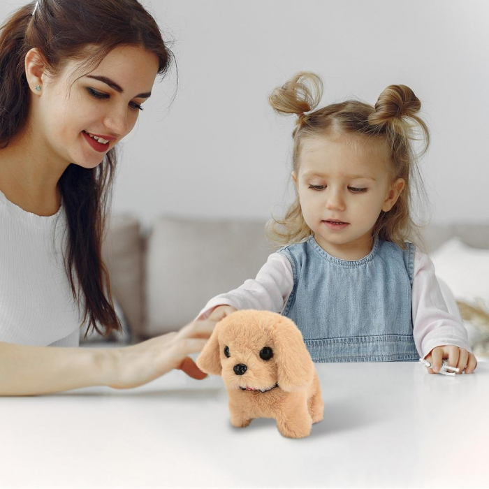 Catel din Plus Interactiv cu lesa, care Merge si Latra, MARO DESCHIS [5]