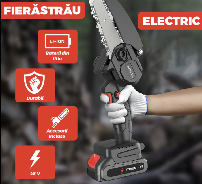 Drujbă Electrică Multifuncțională 550W, 2 acumulator 48V – Compactă, Ergonomică, Fără Fir [3]