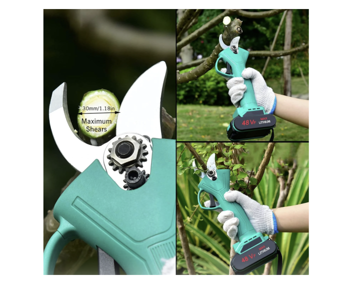 Foarfecă de Tundere Reîncărcabilă Fără Fir 48V, Oțel – Pentru Livezi, Grădini și Vii [7]