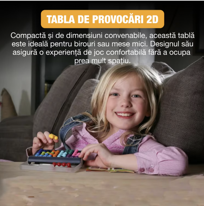 Joc educativ logic, Puzzler Pyramid, Smart Game, 3D/2D, varsta 6+, 120 de provocari, dezvoltare abilitati cognitive, multicolor [3]