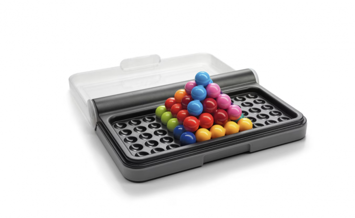 Joc educativ logic, Puzzler Pyramid, Smart Game, 3D/2D, varsta 6+, 120 de provocari, dezvoltare abilitati cognitive, multicolor [7]