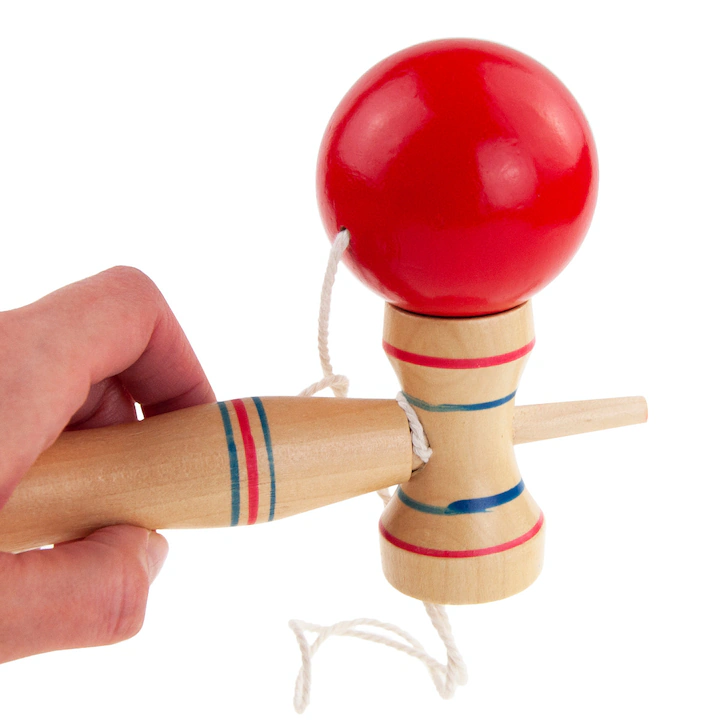 Kendama din lemn, 20x7x5.5 cm, multicolor, + 3 ani [2]