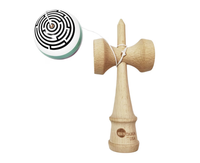 Kendama USA, lemn de fag, multicolor, 18 cm, pentru jucători intermediari/avansați [2]
