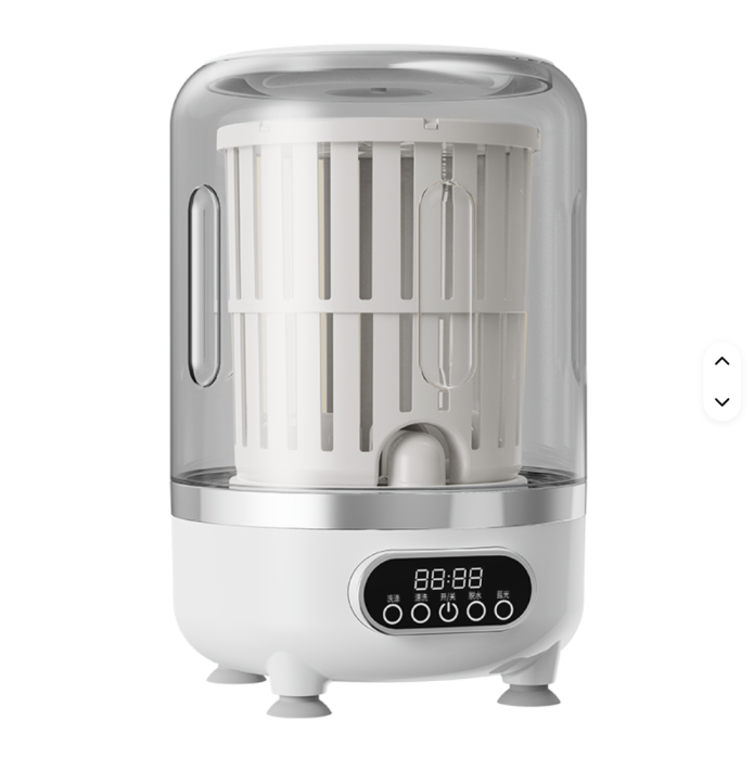 Mașină de spălat portabilă 3 în 1, capacitate 3L, coș centrifugare inclus, 3 moduri spălare, Roz [3]