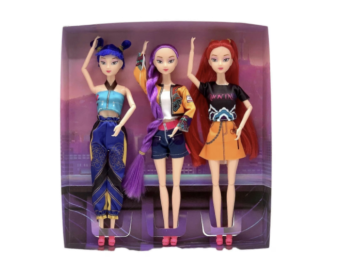 Set 3 papusi, K-POP Devil Hunter Girls, 3 piese, PVC, 16 cm – Mira, Rumi & Zoey [5]