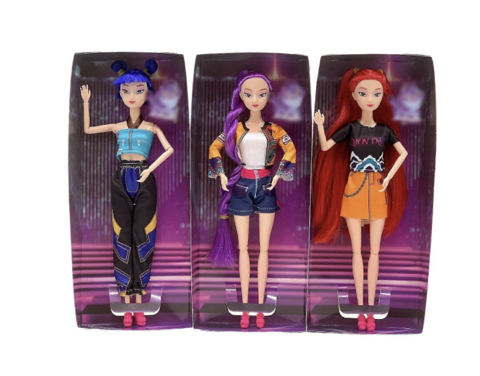 Set 3 papusi, K-POP Devil Hunter Girls, 3 piese, PVC, 16 cm – Mira, Rumi & Zoey [6]