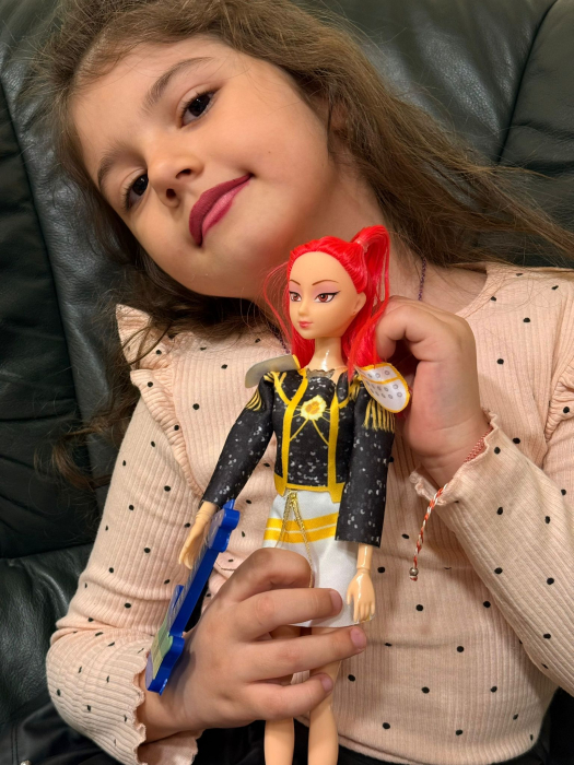 Set 3 Papusi Muzicale, K-POP, Rumy, Mira, Zoey cu Sunete si Accesorii Muzicale, 30 cm [6]