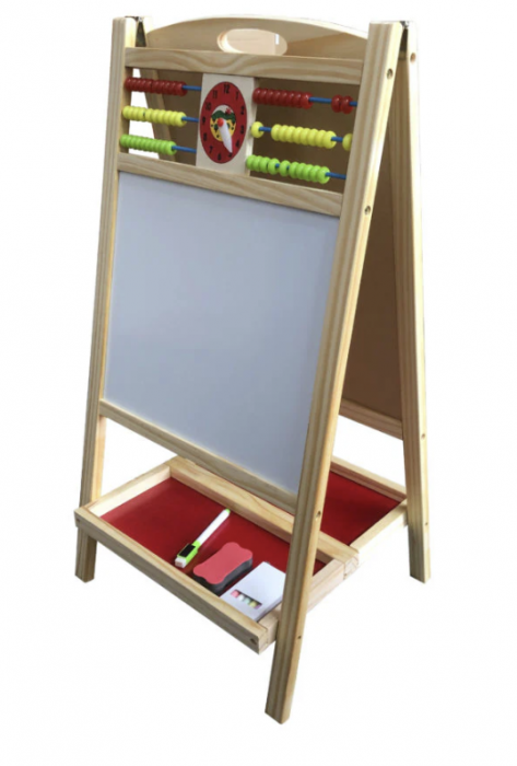 Tablita de scris cu 2 fete si numaratoare lemn 68 cm [5]