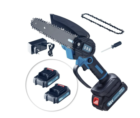 CASA & GRADINA & BRICOLAJ - Drujbă Electrică Multifuncțională 550W, 2 acumulator 48V – Compactă, Ergonomică, Fără Fir